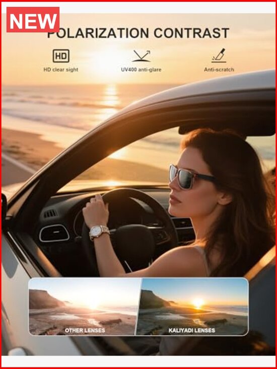 Retro Polarized Sunglasses with UV400 Protection for Driving Travel main image 4